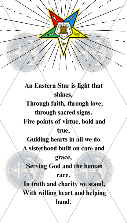 Masonic and Eastern Star Membership Cards